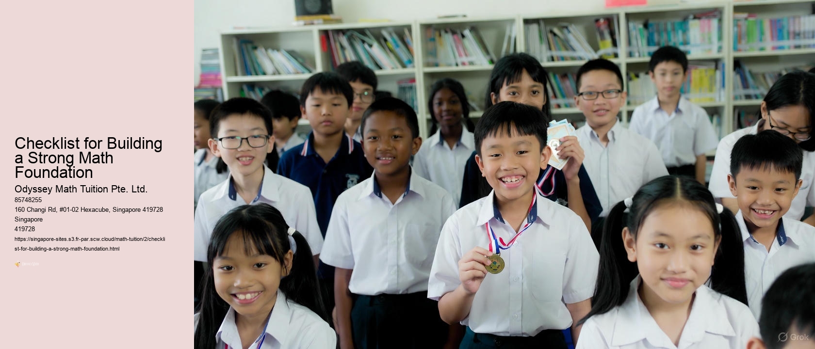 Checklist for Building a Strong Math Foundation