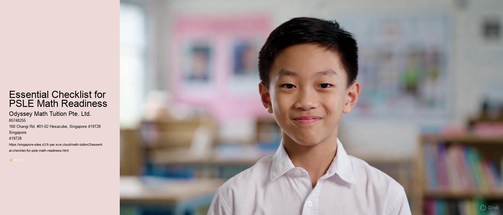 Essential Checklist for PSLE Math Readiness