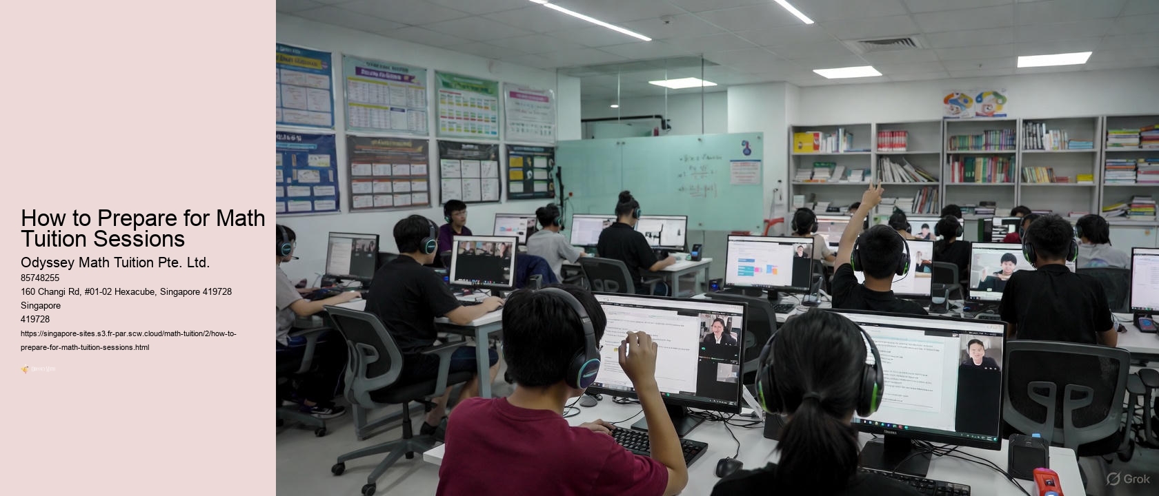 How to Prepare for Math Tuition Sessions