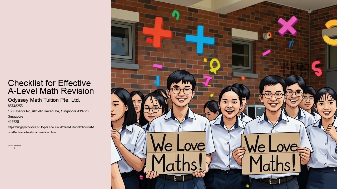 Checklist for Effective A-Level Math Revision